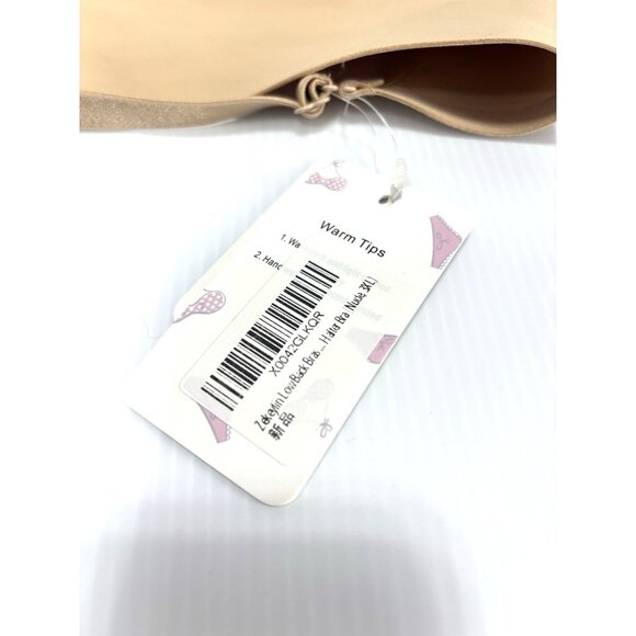 Low Back Bra Women 3XL Seamless Invisible Backless Multiway Halter Demi Bra NEW - Picture 4 of 8